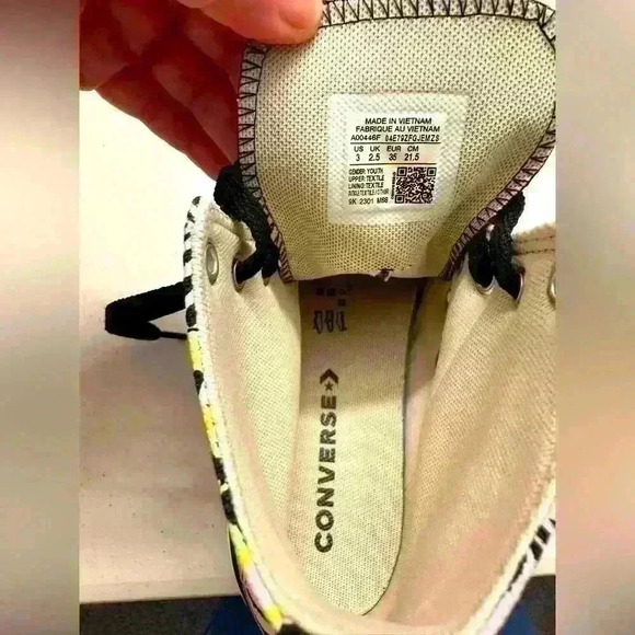 Converse Junior Chuck Taylor All Star EVA Lift Plant Love High‎ Top Size 3 - Picture 4 of 8